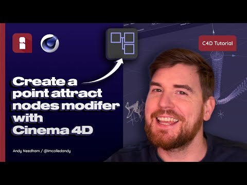 Cinema 4D Tutorial: Build a Point Attract Modifier in Cinema 4D Particle Nodes!