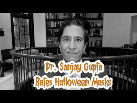 Dr. Sanjay Guptaはハロウィンのマスクを評価しています。 (Dr. Sanjay Gupta Rates Halloween Masks)