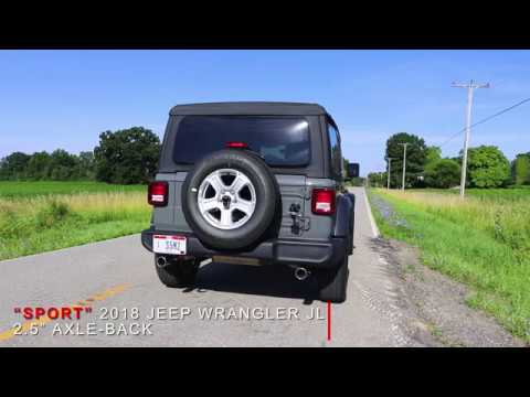 CORSA 2018-2023 Jeep Wrangler JL / JLU Axle-Back Sport Exhaust System
