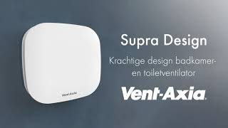 Vent-Axia Supra Design 100 HT Ventilateur salle de bain avec capteur  humidité et minuteur 90m3/h blanc - 8000001063 