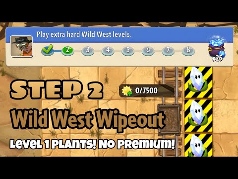 Plants vs Zombies 2 | Epic Quest: Wild West Wipeout - Step 2
