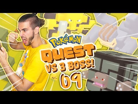 Let's Defeat Three Bosses in One Video! - Pokemon Quest ITA - Part 09