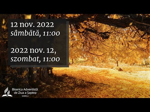 12 noiembrie 2022, sâmbătă, 11:00 - Serviciu Divin