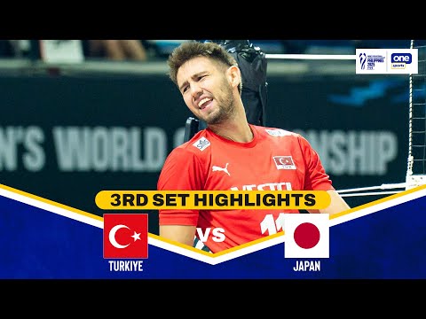 JAPAN vs. TURKIYE | SET 3 HIGHLIGHTS | 2025 FIVB MEN'S WORLD CHAMPIONSHIP | SEPT. 13