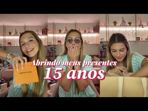 Abrindo meus presentes de 15 💗 Compilado Tiktok