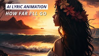 How Far I'll Go (From Moana) - AI Animated Music Video