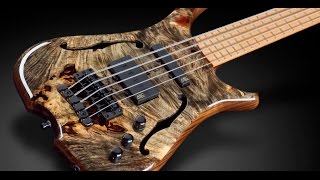 Video thumbnail for Warwick Custom Shop Masterbuilt - Infinity 5-String California Buckeyeburl Top #16-3199 by Framus & Warwick