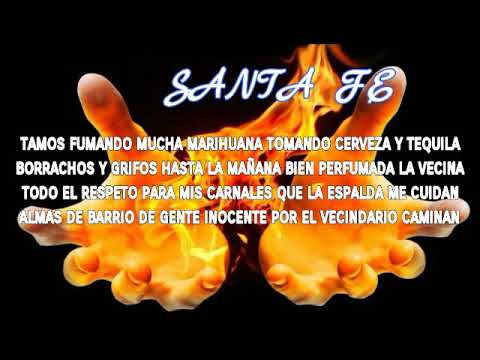 🎶🔥Almas De Barrio Ft Santa Fe Klan- Fuego (Lyric)🔥🎶