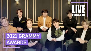 BTS Feeling "Dynamite" at 2021 GRAMMY Awards | E! Red Carpet & Award Shows