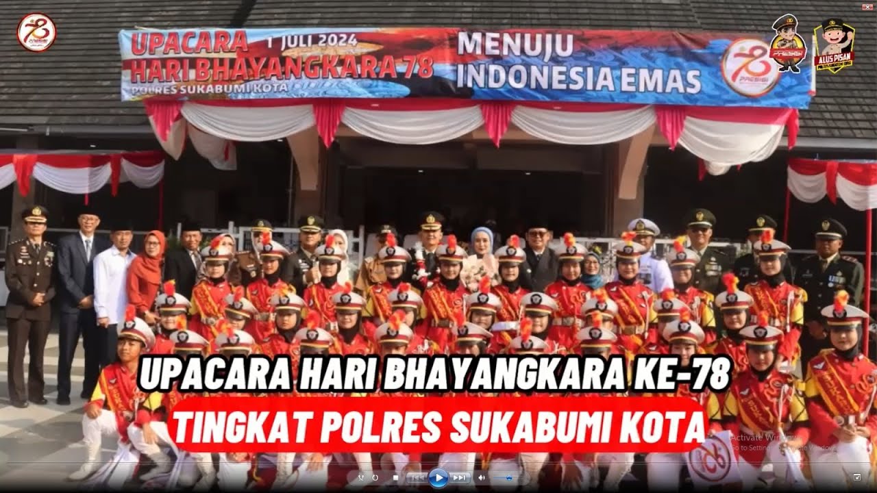 UPACARA HARI BHAYANGKARA KE-78 TINGKAT POLRES SUKABUMI KOTA