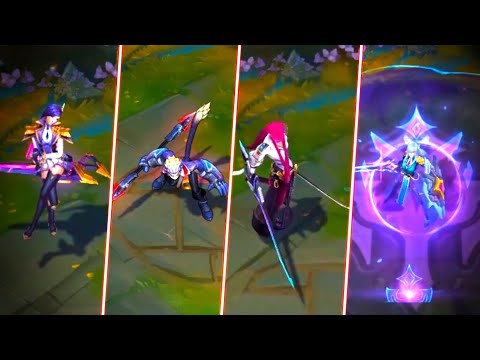 6 NEW SKINS - Battle Academia Caitlyn Wukong Garen Yone Leona - League of Legends