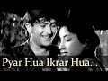 Pyar Hua Ikraar Hua Shree 420 Movie 1955 Raj Kapoor Nargis Manna Dey Lata Mangeshkar