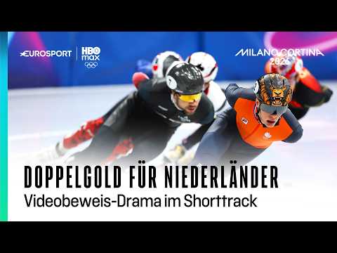 Videobeweis-Drama im Finale über 1500 m I Olympia 2026 I Shorttrack I Männer