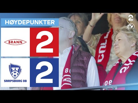 Brann 2 - 2 Sarpsborg 08 - Høydepunkter