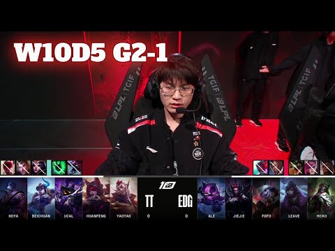 TT vs EDG - Game 1 | Week 10 Day 5 LPL Spring 2023 | Edward Gaming vs TT G1