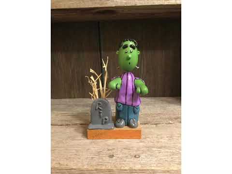 Halloween sculptures by Robert ChrisMoss Creations, epoxy putty sculpting