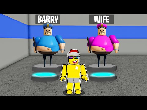 Playing as Barry in Barry's Prison Run Obby ROBLOX