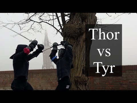 CLASH OF GIANTS THOR VS TYR | Expert duel with longsword at the Schanzel | Battle of Landshut | HEMA