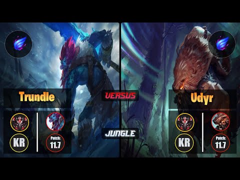 GrandMaster TRUNDLE [Phase Rush] (Jungle) VS  UDYR - Grandmaster KR Patch 11.7