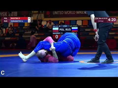 1/2 Men-Gi - 92 kg: P. BAGIŃSKI (POL) v. A. GUDANATOV (RUS)