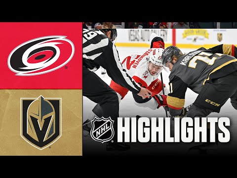 NHL Highlights | Hurricanes vs. Golden Knights | October 20, 2025
