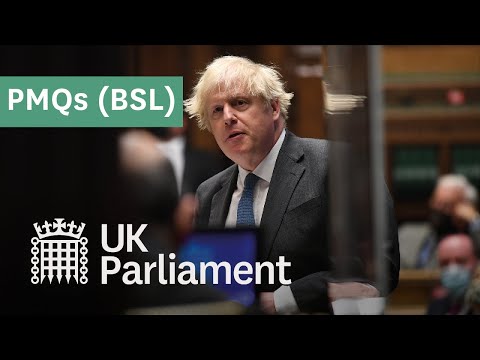 Prime Minister's Questions with British Sign Language (BSL) -  30 June 2021
