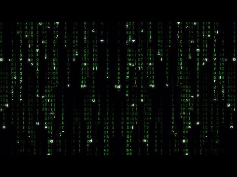 Falling Green Matrix Code Motion Graphics