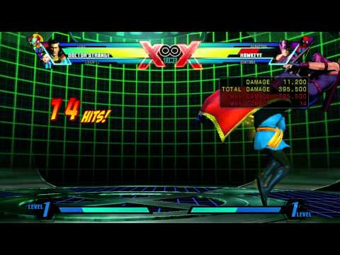 UMvC3 - Doctor Strange Combo (No Assist, 1 Meter) - 689400 Damage