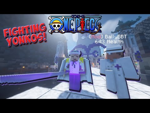 Fighting the YONKOS In One Piece IceeHaki Minecraft SMP!