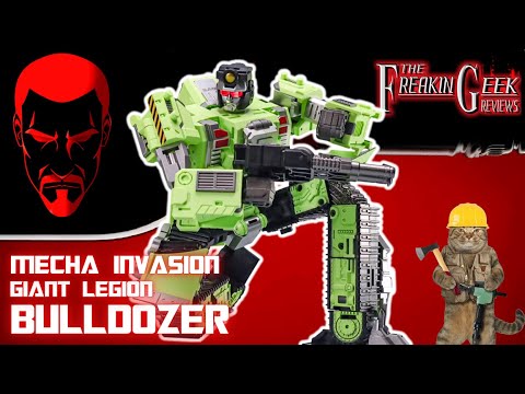 BING-BING! | Mecha Invasion Giant Legion BULLDOZER (Bonecrusher): EmGo's Transformers Reviews