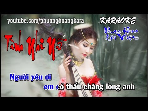 KARAOKE  || NỮ NHI TÌNH || Nhạc Hoa lời Việt Phượng Hoàng kara