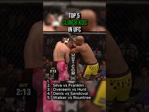 Top 5 Clinch KOs #ufc #mmafighter #mma #ufcfighter #muaythai #clinchkos #clinch