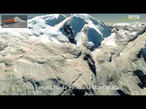 Via Ferrata Punta Penia alla Marmolada ∆ hiking trails ∆ 3d-trail.com/italy/