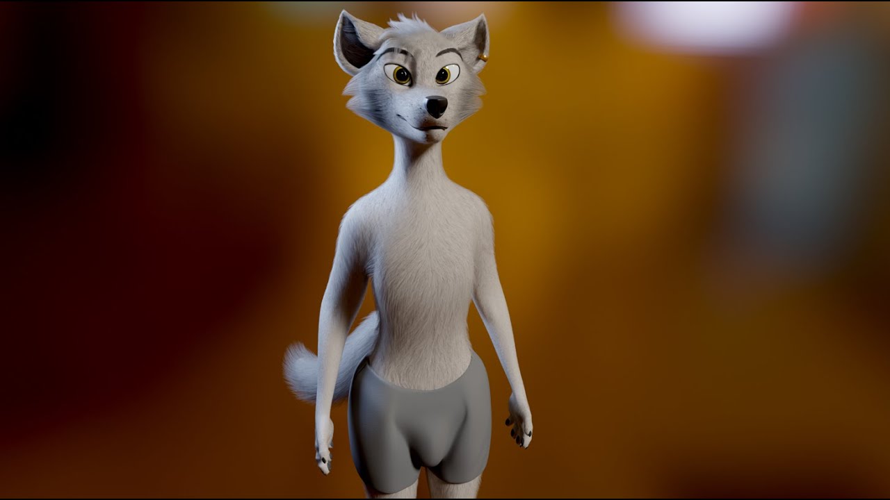 Victor Anthro Wolf 3D Model