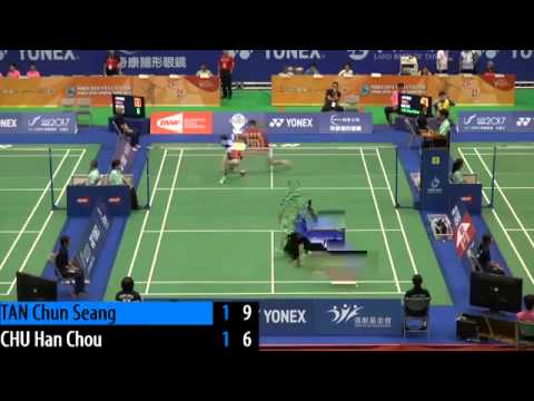 2014 Taipei Open 1st round Tan Chun Seang vs Chu Han Chou Game 3