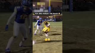 Lil bro thought it was a punt 😭🤣 #shorts