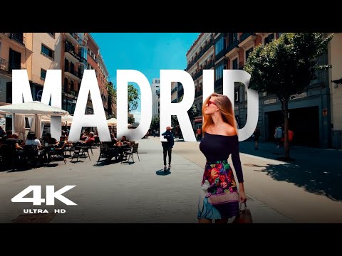 4K Madrid 2022 Walking Tour through the cozy streets | Spain walks