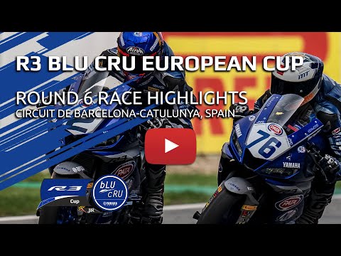 2021 Yamaha R3 bLU cRU European Cup Highlights - Round 6 Barcelona