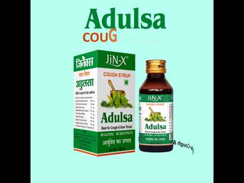 Mint pink adulsa cough syrup, bottle size: 100 ml
