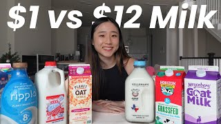 Dietitian Compares $1 Milk vs $12 Milk — Is There a Difference?