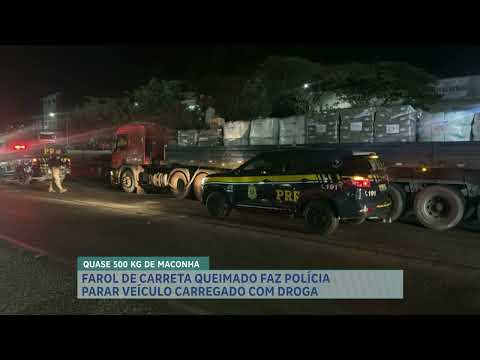 PRF apreende cerca de 500kg de maconha na BR-262, em Abre Campo (MG)