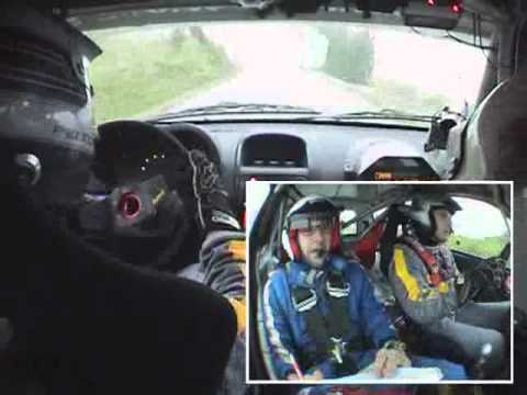 Cameracar crash Rally Coppa d'Oro 2011 Bertini-Rasoira Clio N3