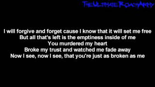 Papa Roach - Broken As Me [Lyrics on screen] HD