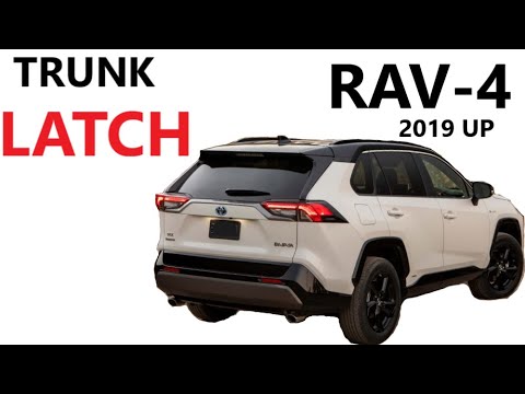 Trunk LATCH actuator removal on 19 23 TOYOTA RAV4 2019 2020 2021 2022 2023 2024 LOCK GATE