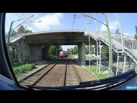Führerstandsmitfahrt von Germersheim nach Bruchsal via Mannheim im Zeitraffer