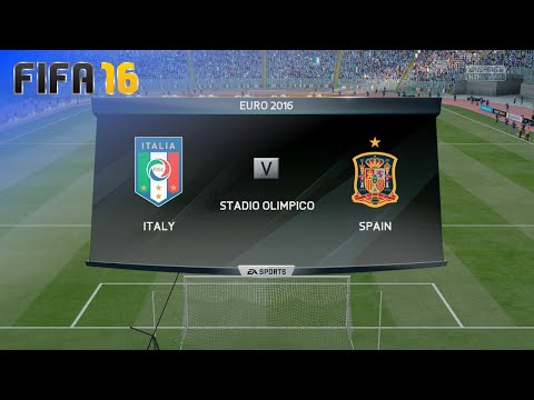FIFA 16 - Italy vs. Spain "Round of 16" (EURO 2016 - Match #43)