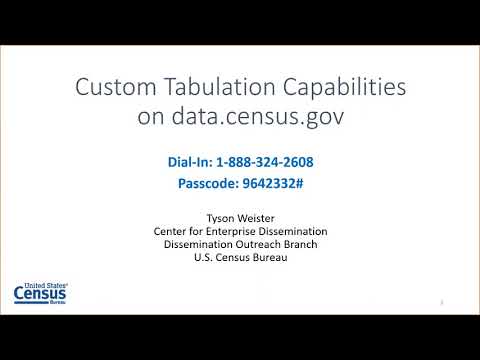 Custom Tabulation Capabilities on data.census.gov