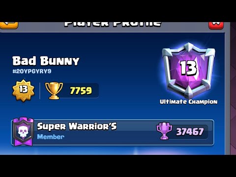 Logbait Classic + infernal Tower  🏆 Bad Bunny 7759 gameplays 👈  clash Royale