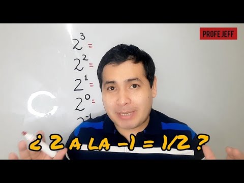 ¿Por qué 2 elevado a -1 = 1/2