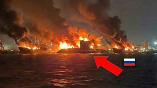 Ukrainian Drones STRIKE $30B Port Line for Nights..—Then 500kg Torpedo Bomb Meet 3000-Ton Submarine